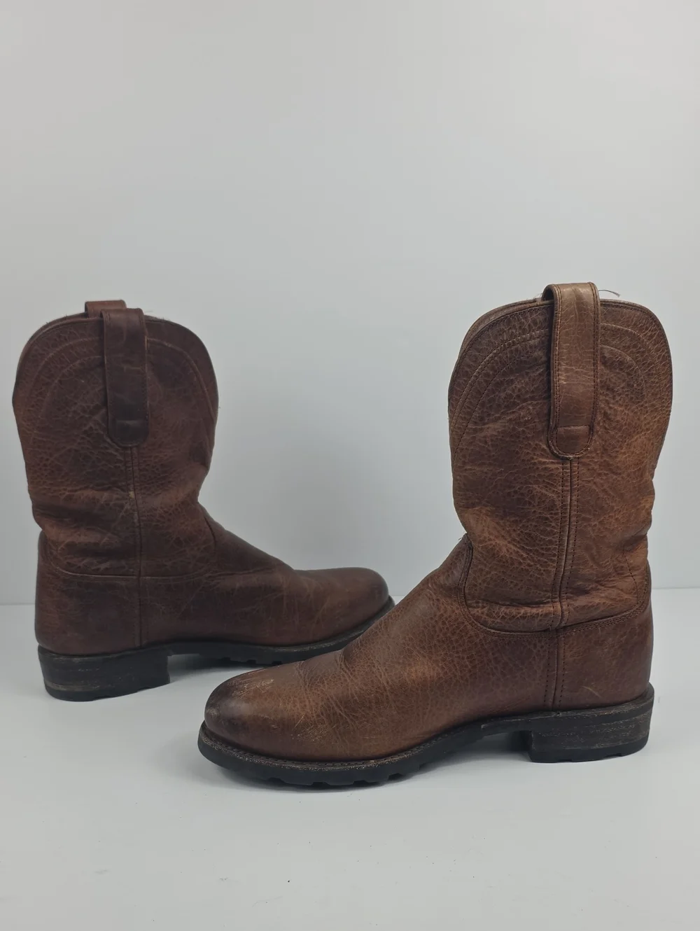 Tecovas The Stockton Ranch Roper Brown Leather Men's Boot Size 10.5